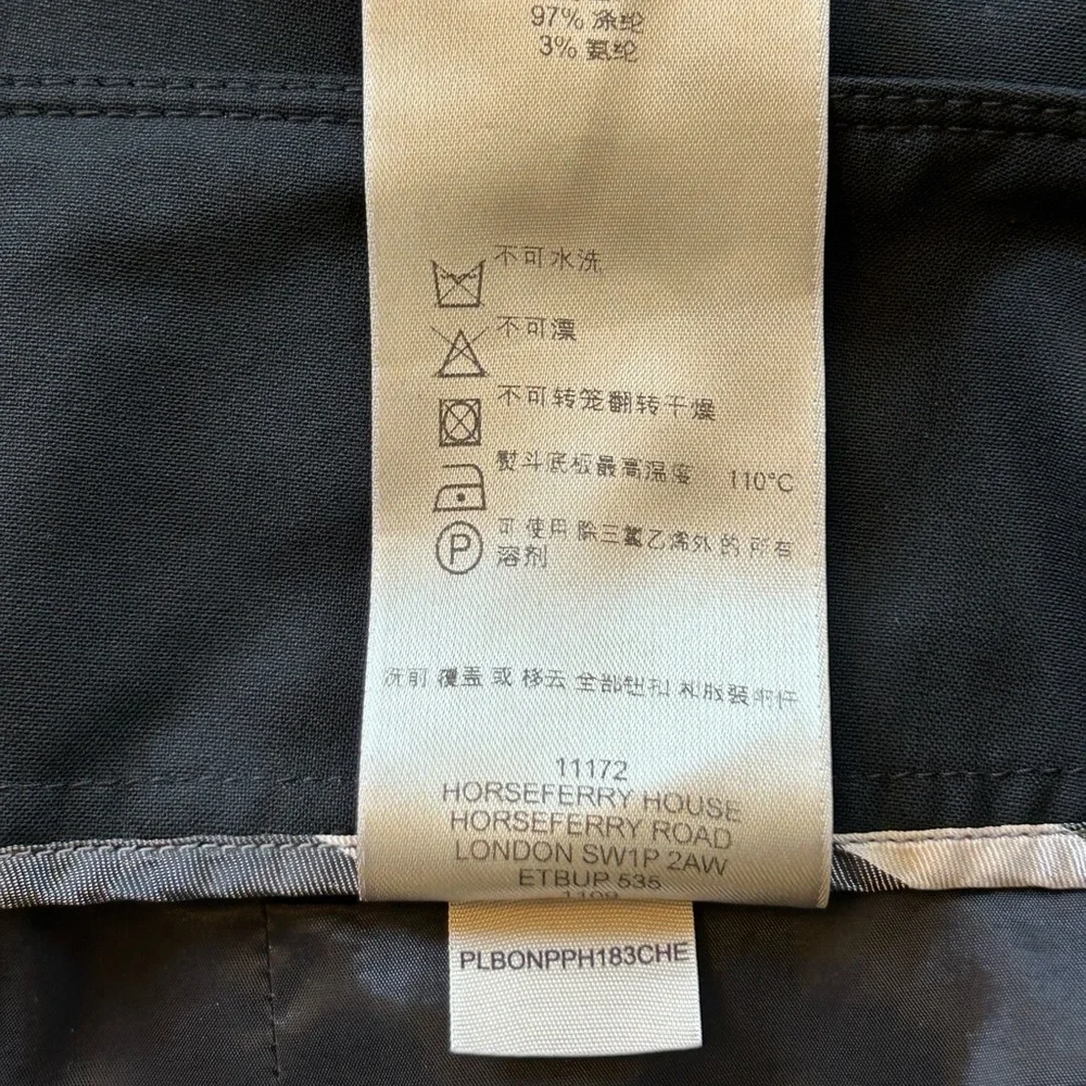 BURBERRY London black pencil skirt SZ 8 - Picture 6 of 9